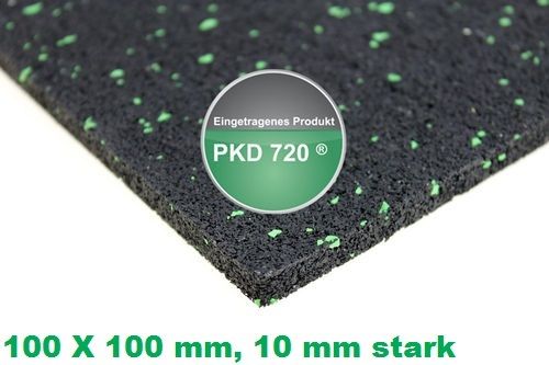 Antirutschmatte Zuschnitt PKD 720® 10 cm X 10 cm, 10 mm stark